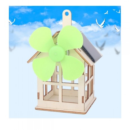DIY Wooden Solar House solar fan STEM Kit